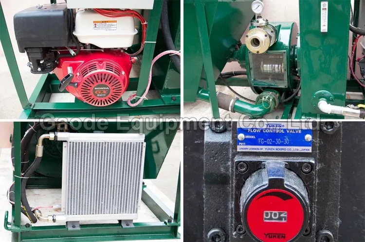 Gaodetec GDS1500G Gasoline engine Concrete Shotcrete Pump for wet normal concrete